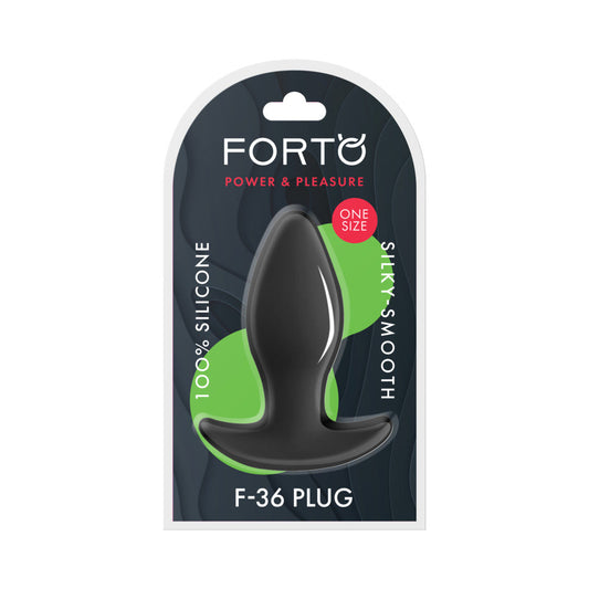 Forto F-36 Silicone T-Plug Black