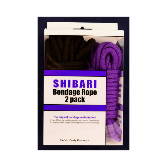 Ple'sur Purple & Black 10 m / 33 ' Rope Kit 2-Pack