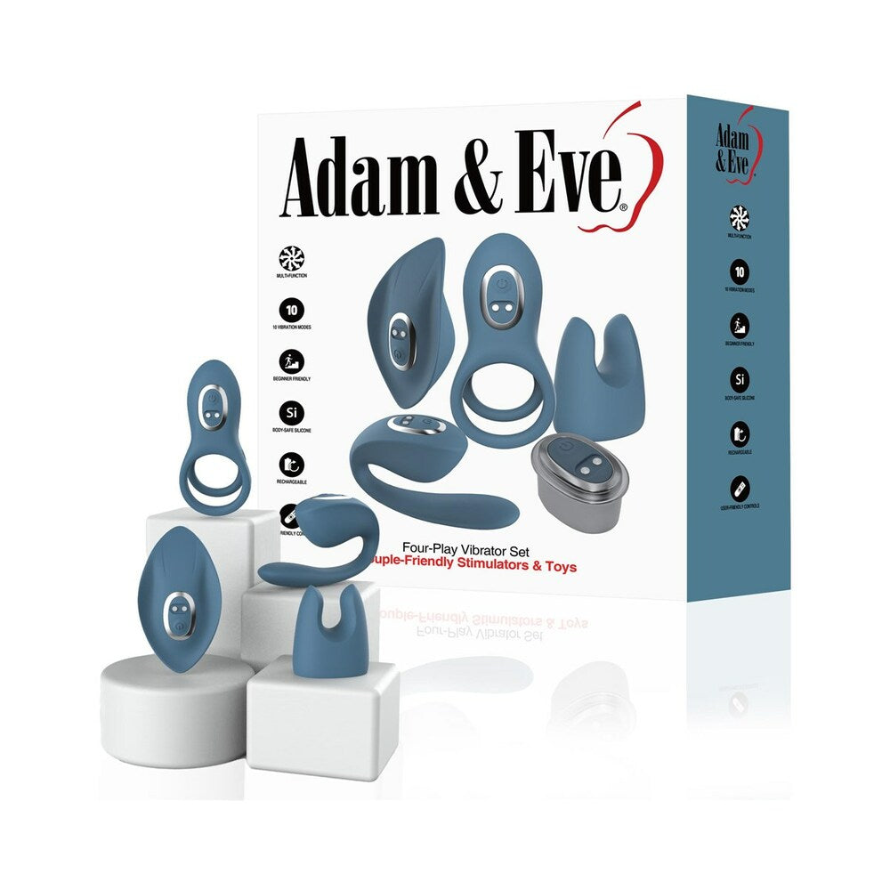 Adam & Eve Four-Play Vibrator Set xpressionsadultstores Adam & Eve Four-Play Vibrator Set xpressionsadultstores