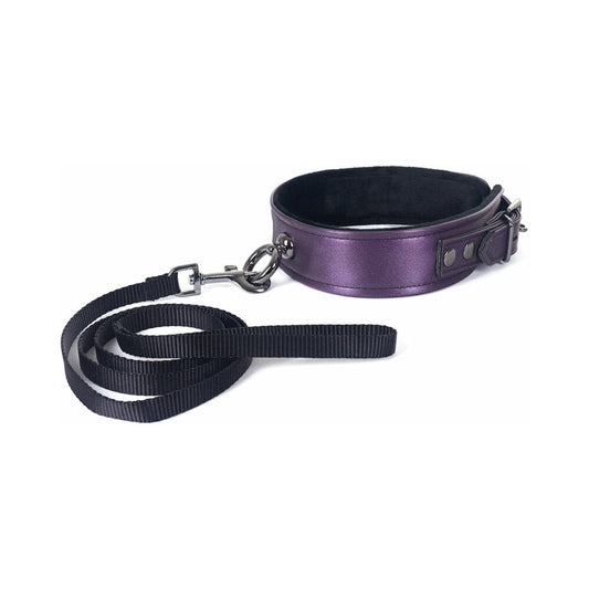 Galaxy Legend Collar and Leash Purple