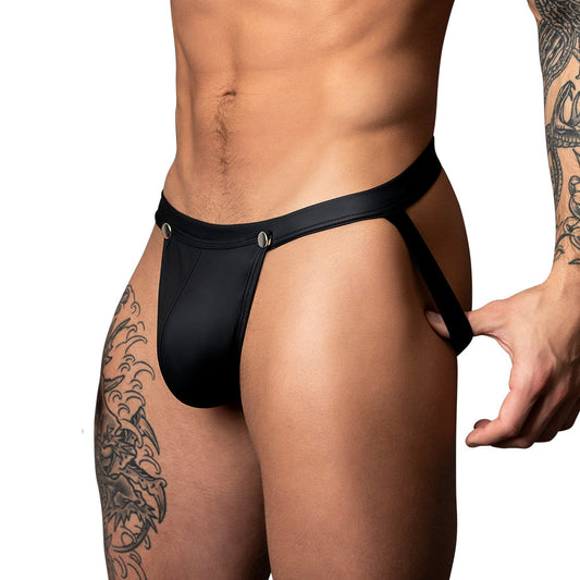 Male Power Oh Snap! Snap off Thong Black S/M