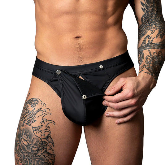Male Power Oh Snap! Snap Off Jock Black S/M
