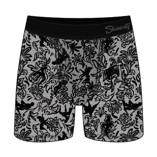 Shinesty The Racy & Lacy Provocative Lace Ball Hammock Pouch Underwear with Fly 2XL