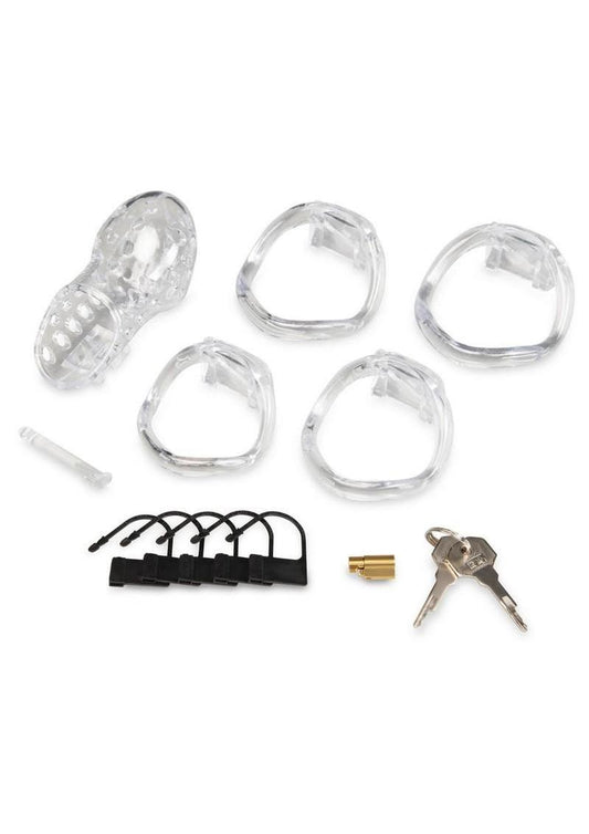 Blueline Acrylic See Thru Chastity Cock Cage - Clear - 2.75in