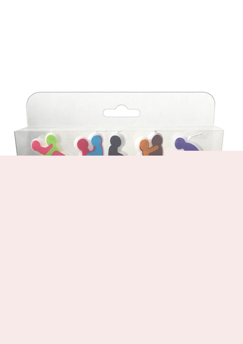 Candyprints F*ckers Sex Position Candles - Assorted Colors - 5 Per Pack
