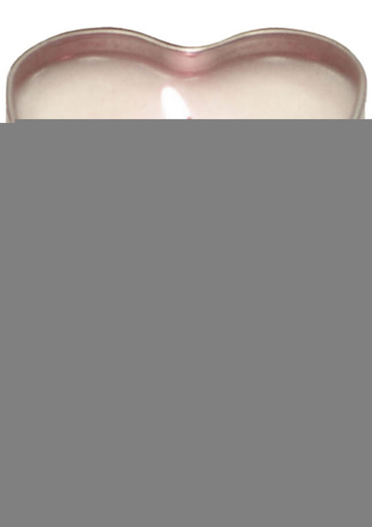 Earthly Body Hemp Seed Heart-Shaped Edible Massage Candle Watermelon - 4oz