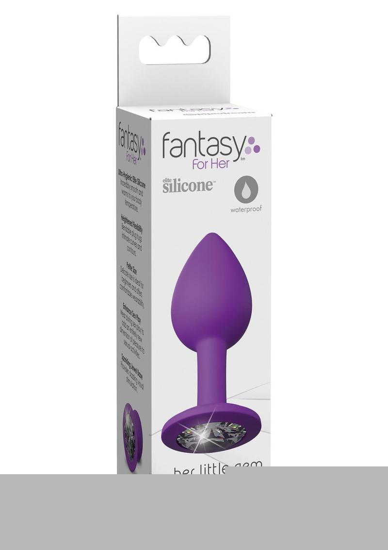 Fantasy For Her Her Little Gem Small Plug Anal Plug Silicone Waterproof - Purple - Small
