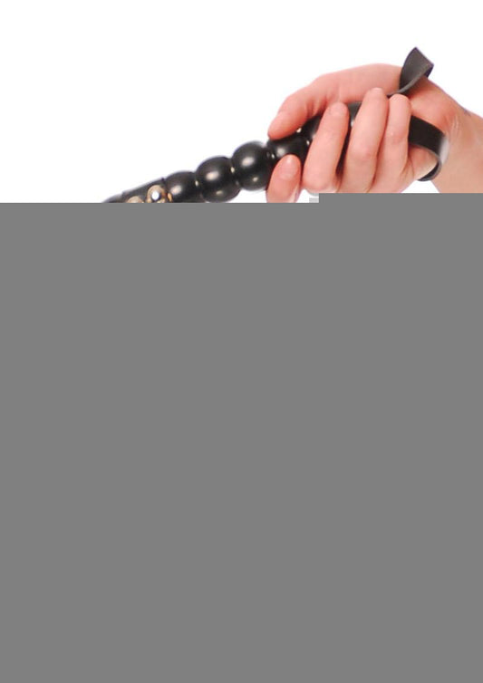 Fetish Fantasy Series Beaded Cat-O-Nine Tails - Black