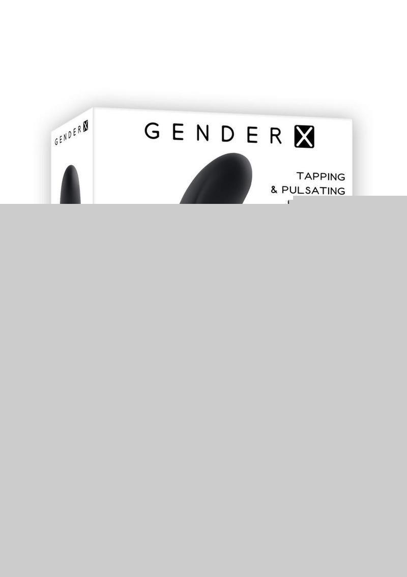 Gender X Mad Tapper Rechargeable Silicone Vibrator - Black