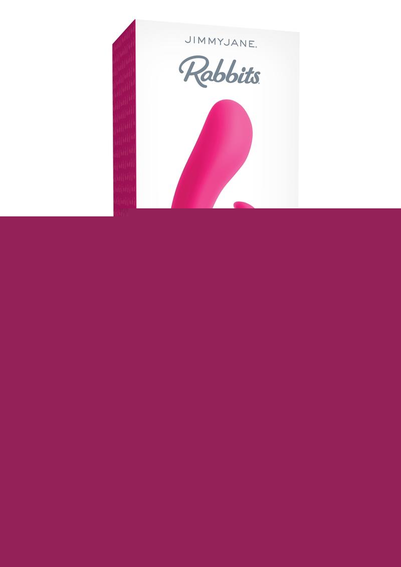 Jimmyjane Ruby Rabbit Rechargeable Silicone Flexible Rabbit Vibrator - Pink