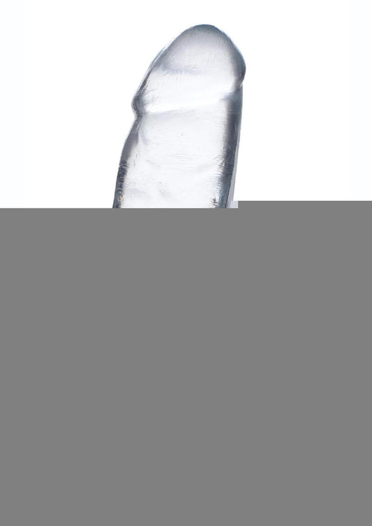 Jock C-Thru Realistic Dong with Balls - Clear - 6in