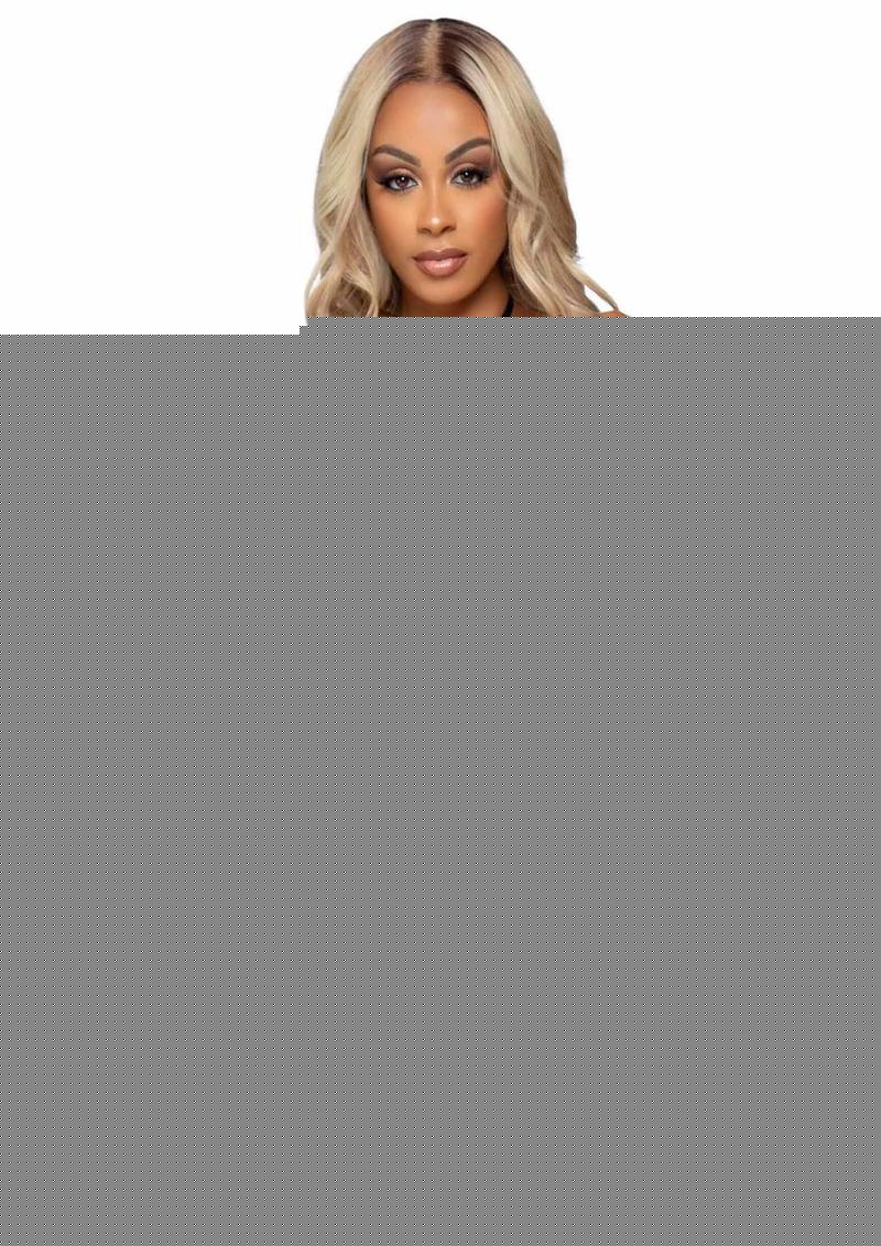 Leg Avenue Rhinestone Keyhole Bandeau Top and Low Rise Skirt with Waist Strap Detail - Black - Large - 2 Pieces