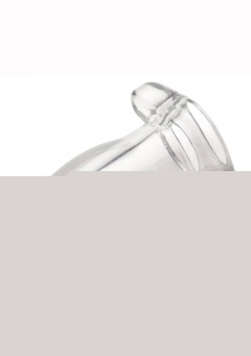 Master Series Gape Glory Clear Hollow Anal Plug - Clear - Large