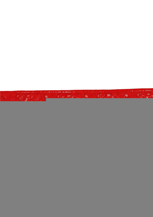 Ouch! Mystere Lace Mask - Red