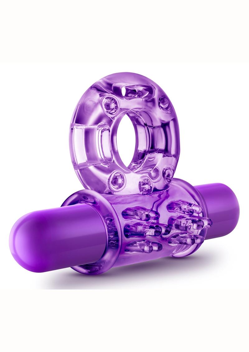 purple vibrating cock ring Screaming O 4b Ohare Vibrating Cock Ring – Primal Pleasure main image 0