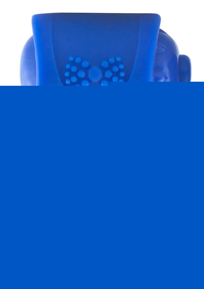 Primo Tux Silicone Vibrating Ring - Blue