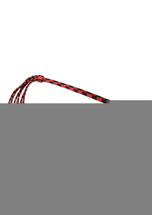 Prowler Red Long Handle Flogger - Black/Red