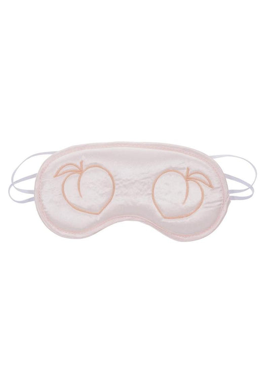 Sex and Mischief Peaches N Creame Blindfold - Ivory/Orange