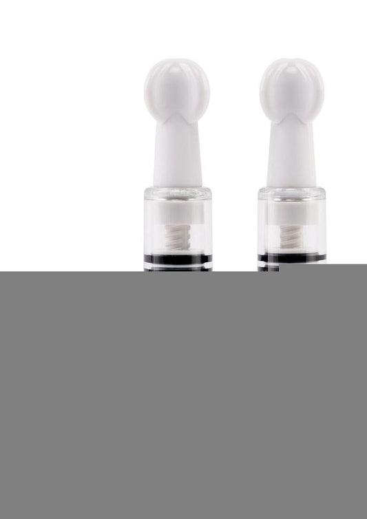 Size Up Nipple and Clit Triple Sucker - Black/Clear - Set