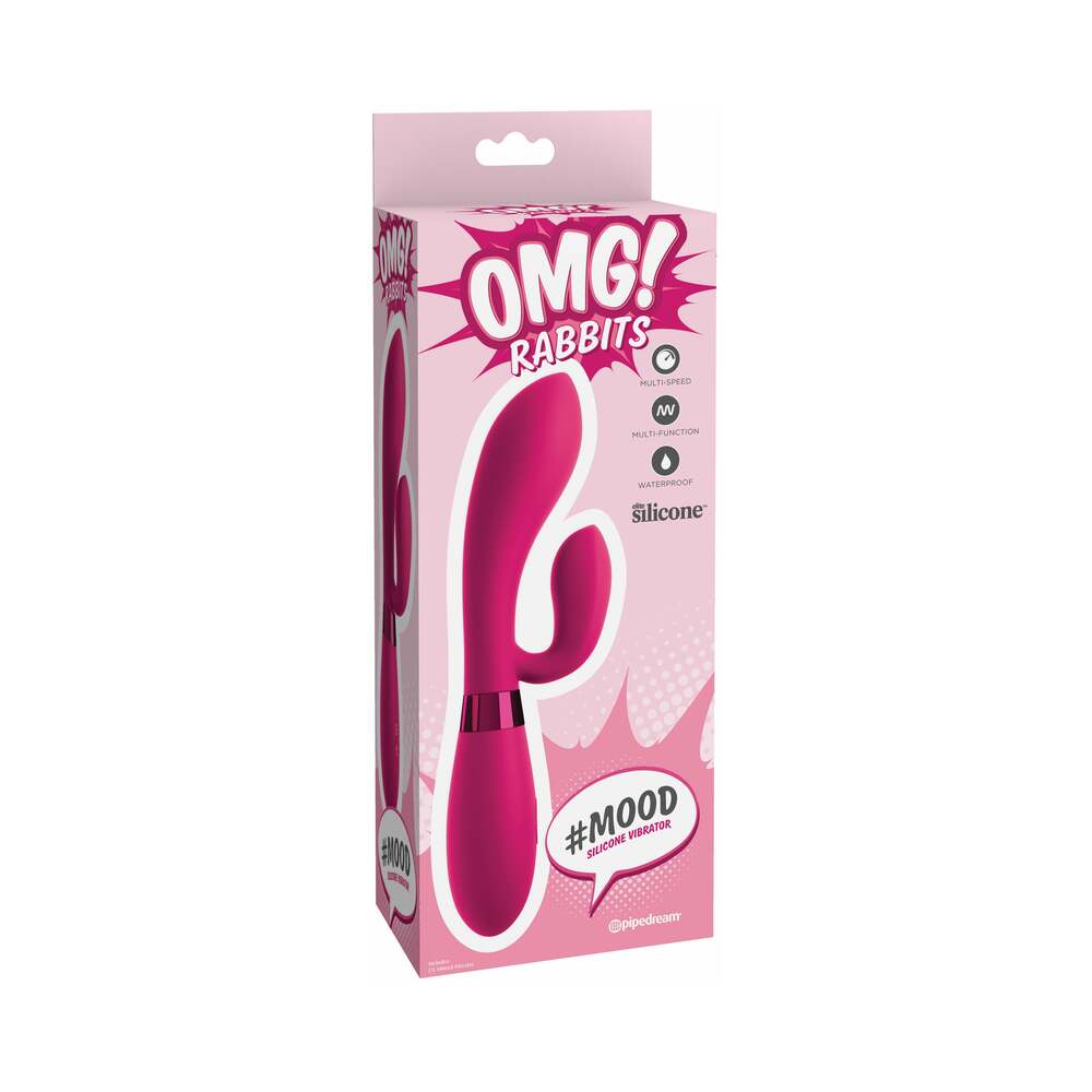 OMG! Rabbits #Mood Silicone Vibrator Pink
