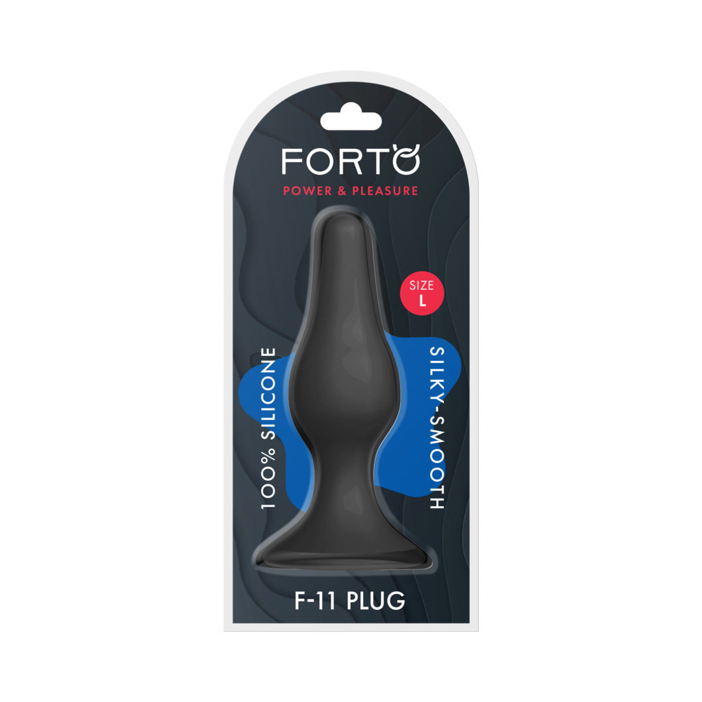 Forto F-11 Lungo Silicone Anal Plug Large Black