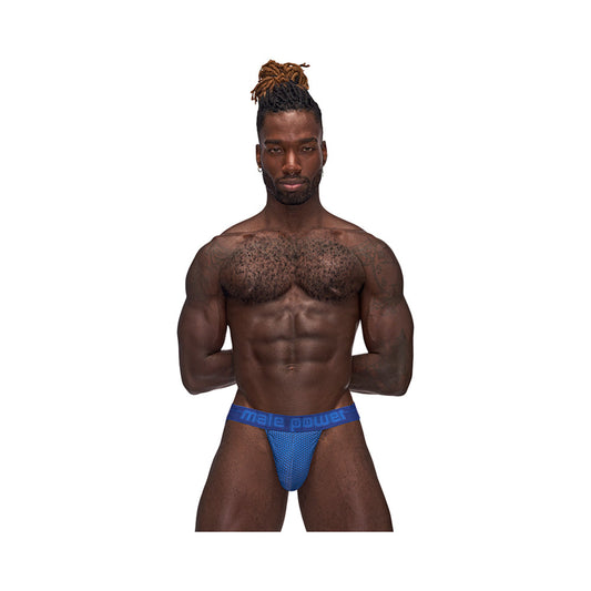 Male Power Sexagon Strappy Ring Jock Royal L/XL