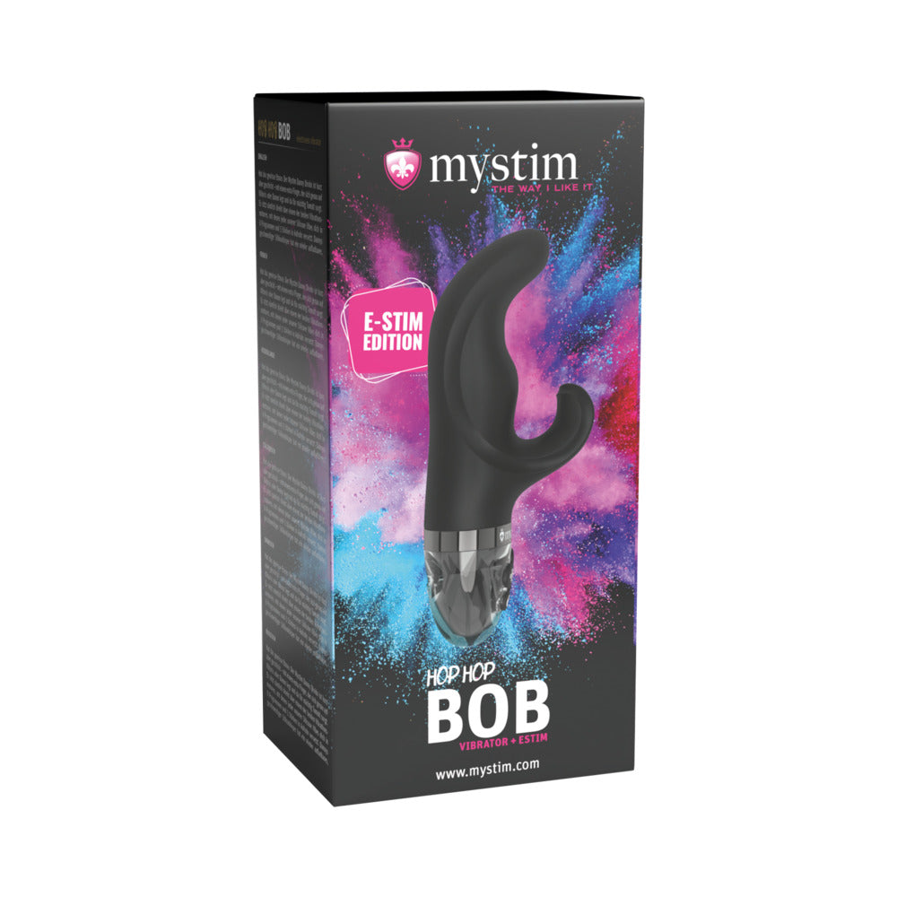 Mystim Hop Hop Bob eStim Vibrator Black
