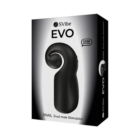 SVibe Snail Evo Rechargeable Masturbator Black