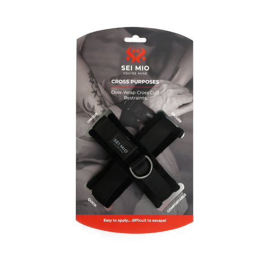 SEI MIO Cross Purposes Unique Over-Wrap Cross Cuff Restraints