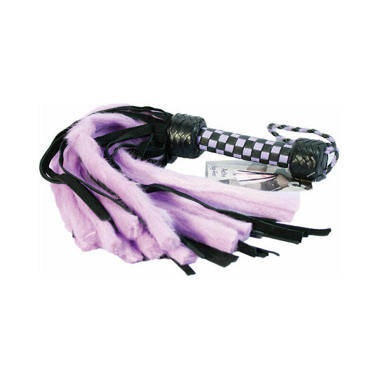 Suede & Fluff Mini Flogger Purple
