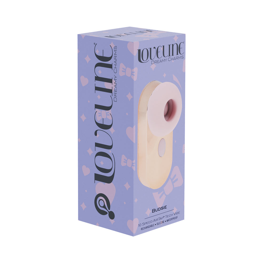 LoveLine Budsie AirTapTech Rechargeable Vibrator Pink