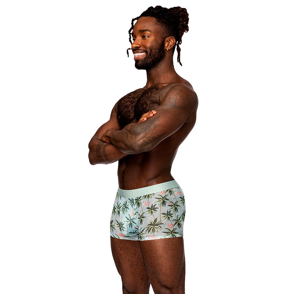 Male Power The Matchmaker Seamless Sheer Short Flamingo L