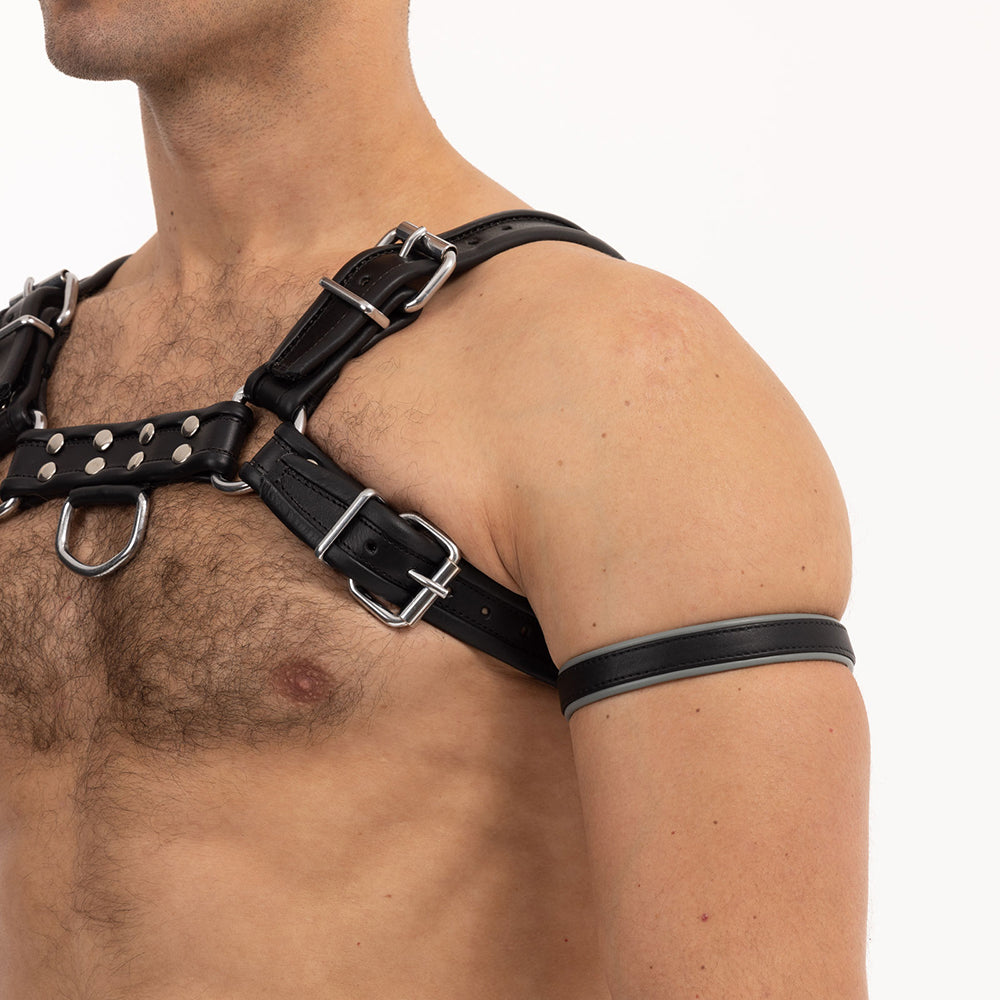 Prowler RED Bicep Band Grey