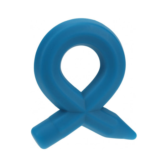 LEVELZ Pencil Liquid Silicone Cock Ring Teal