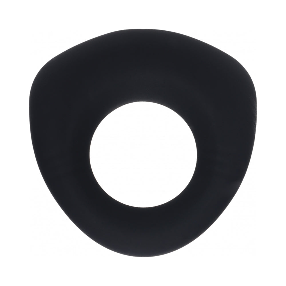 LEVELZ Sealed Liquid Silicone Vibrating Cock Ring Black