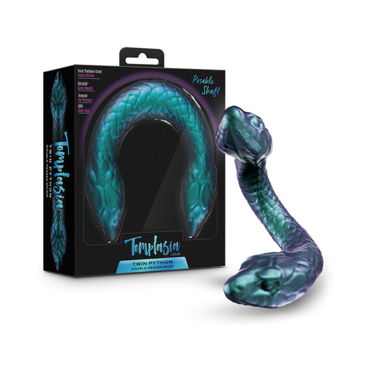 Temptasia Twin Python Double Headed Snake Dildo Dark Milennia