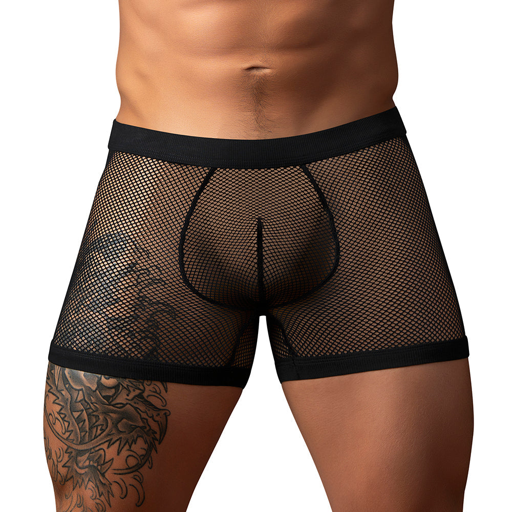 Male Power Fishnet 2.0 PCH Short Black XL