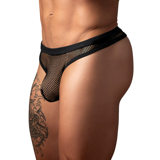 Male Power Fishnet 2.0 Bong Thong Black S/M