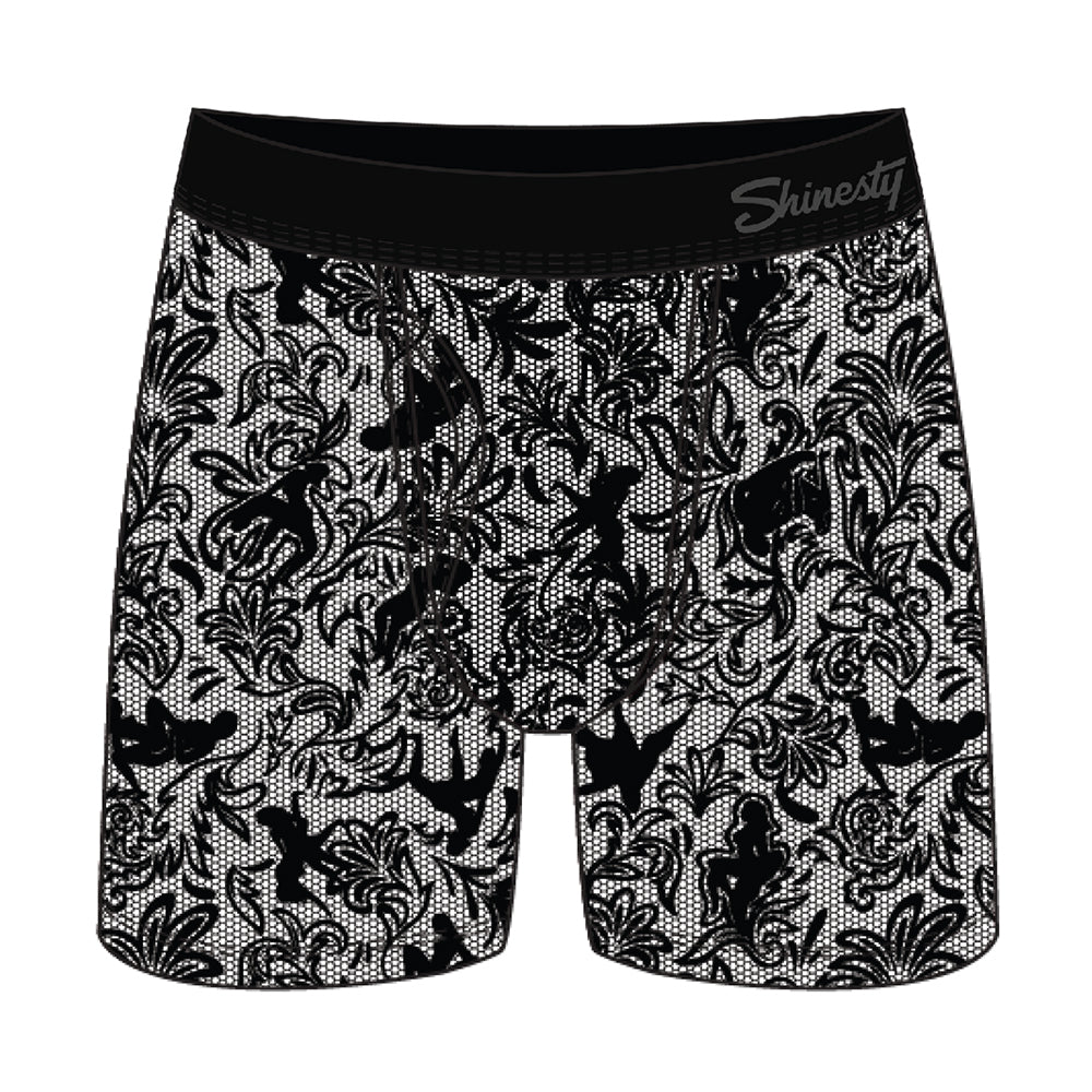 Shinesty The Racy & Lacy Provocative Lace Ball Hammock Pouch Underwear with Fly M