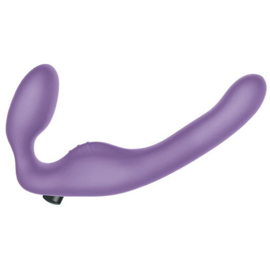 Wet For Her UNION Large Vibrating Strapless Strap-On Purple