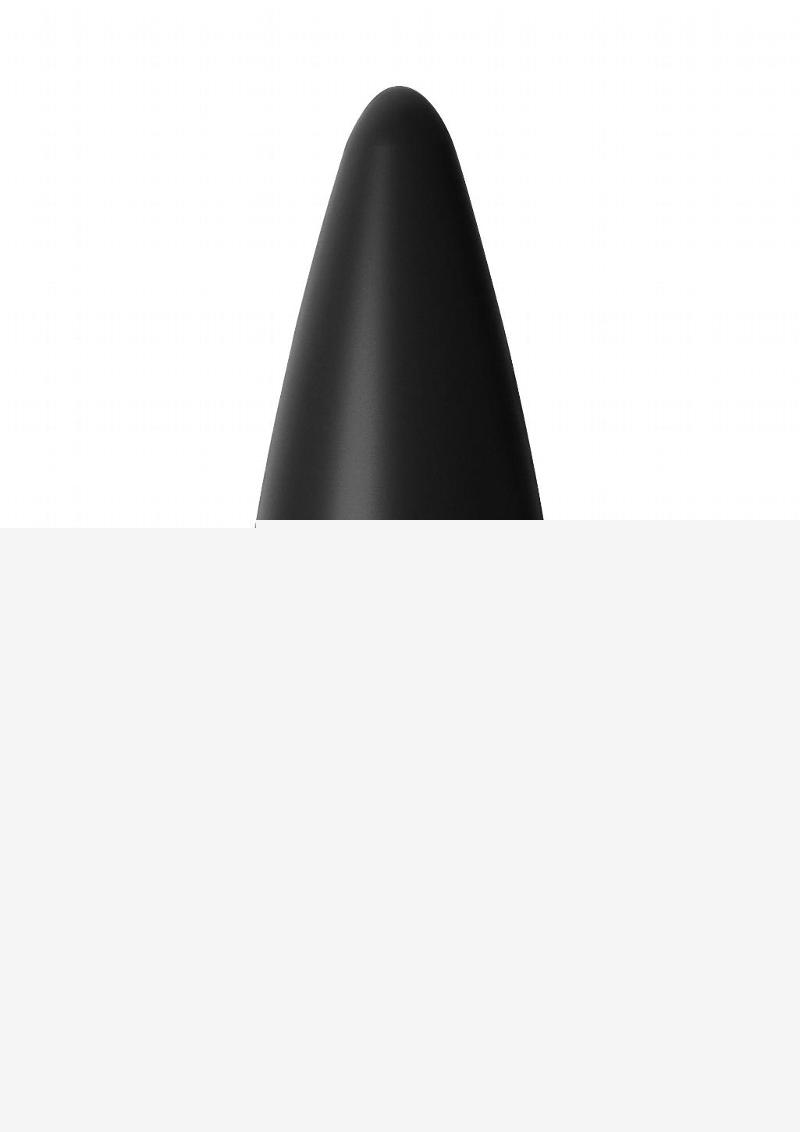 Anal Fantasy Elite Collection Small Weighted Silicone Plug Waterproof - Black - Small - 4.1in/4.4oz