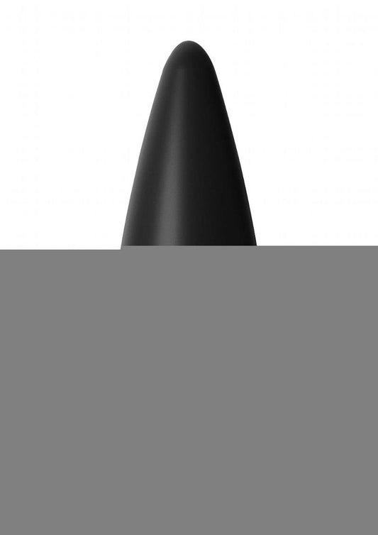 Anal Fantasy Elite Collection Small Weighted Silicone Plug Waterproof - Black - Small - 4.1in/4.4oz