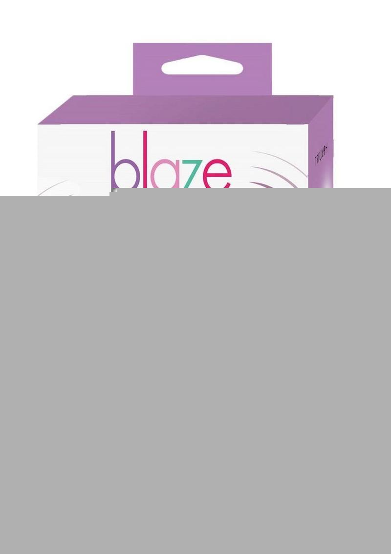 Blaze Triumph Rechargeable Silicone Dual Vibrator - Purple