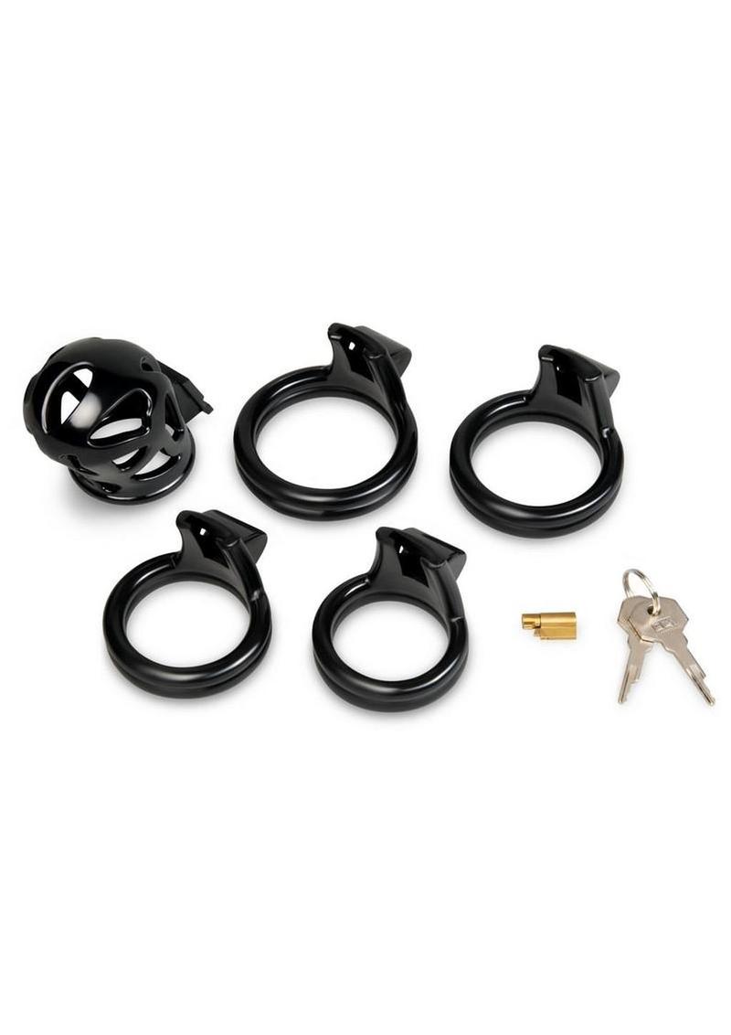 Blueline Prisoner Cock Cage - Black - 2in