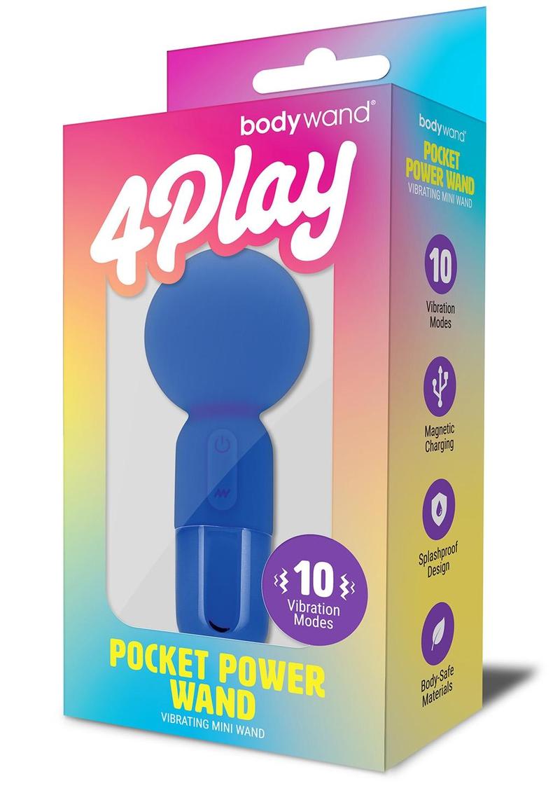 Bodywand 4play Pocket Power Wand - Blue