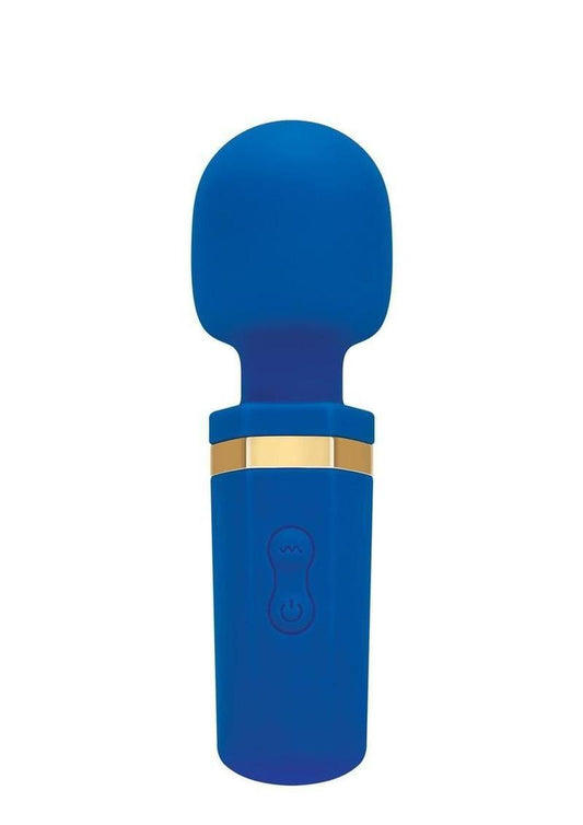 Bodywand Mighty Mini Wand Rechargeable Wand Massager - Blue/Gold