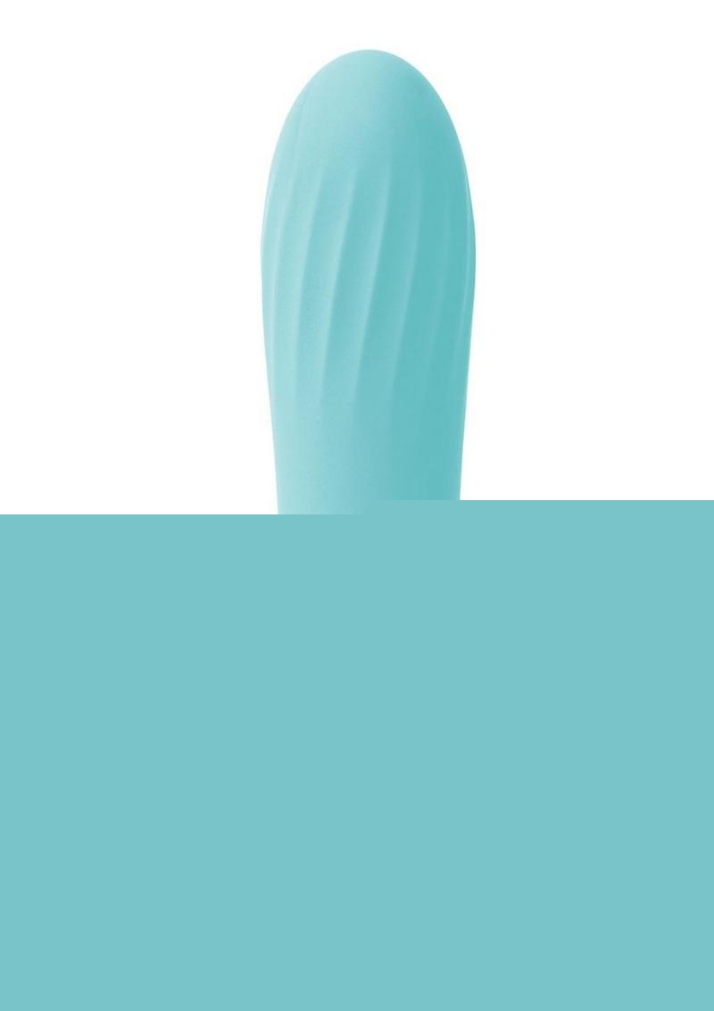 Bodywand My First 5 Inch Classic Silicone Rechargeable Vibrator - Blue/Light Blue
