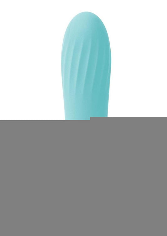 Bodywand My First 5 Inch Classic Silicone Rechargeable Vibrator - Blue/Light Blue