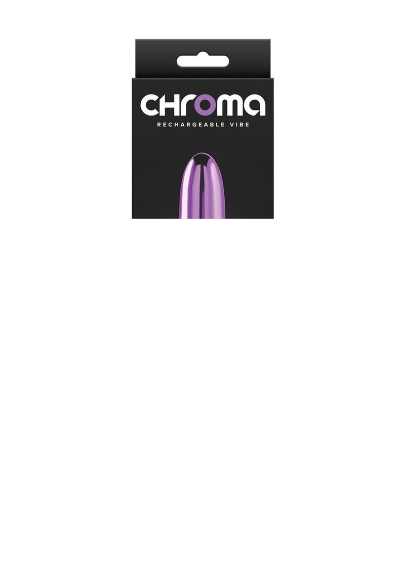 Chroma Classic Rechargeable Vibrator - Purple - 7in