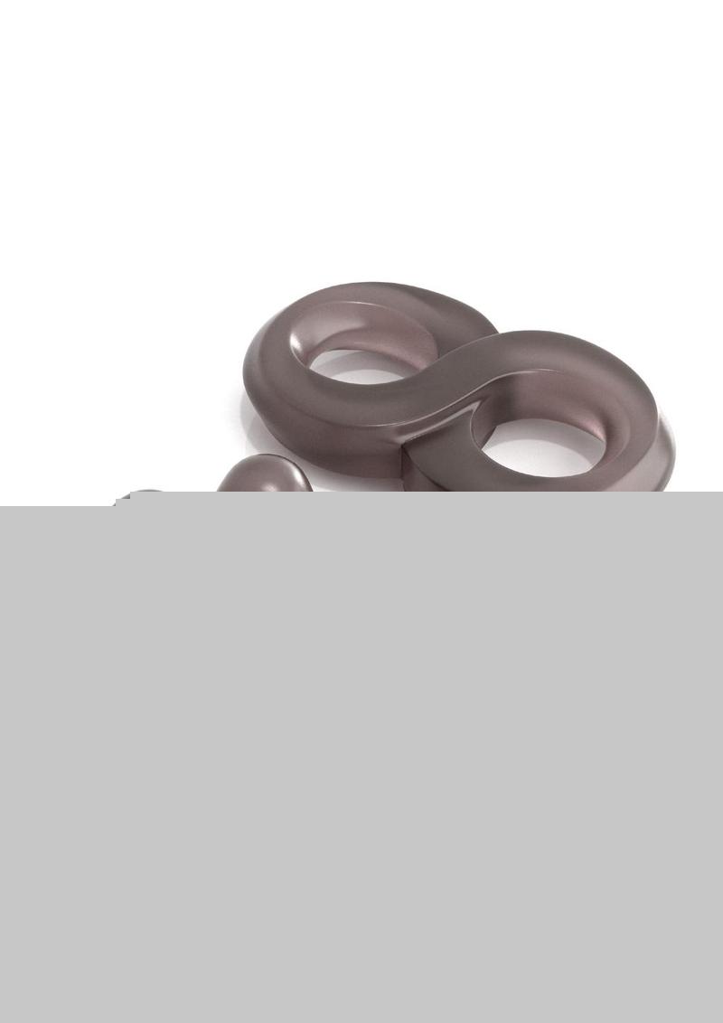 Classix Performance Cock Ring - Smoke - 2 Piece Kit/Set